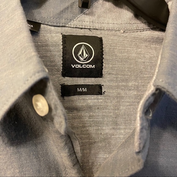 Men’s Volcom Pacsun Gray/Blue Long Sleeve Shirt - Picture 3 of 4